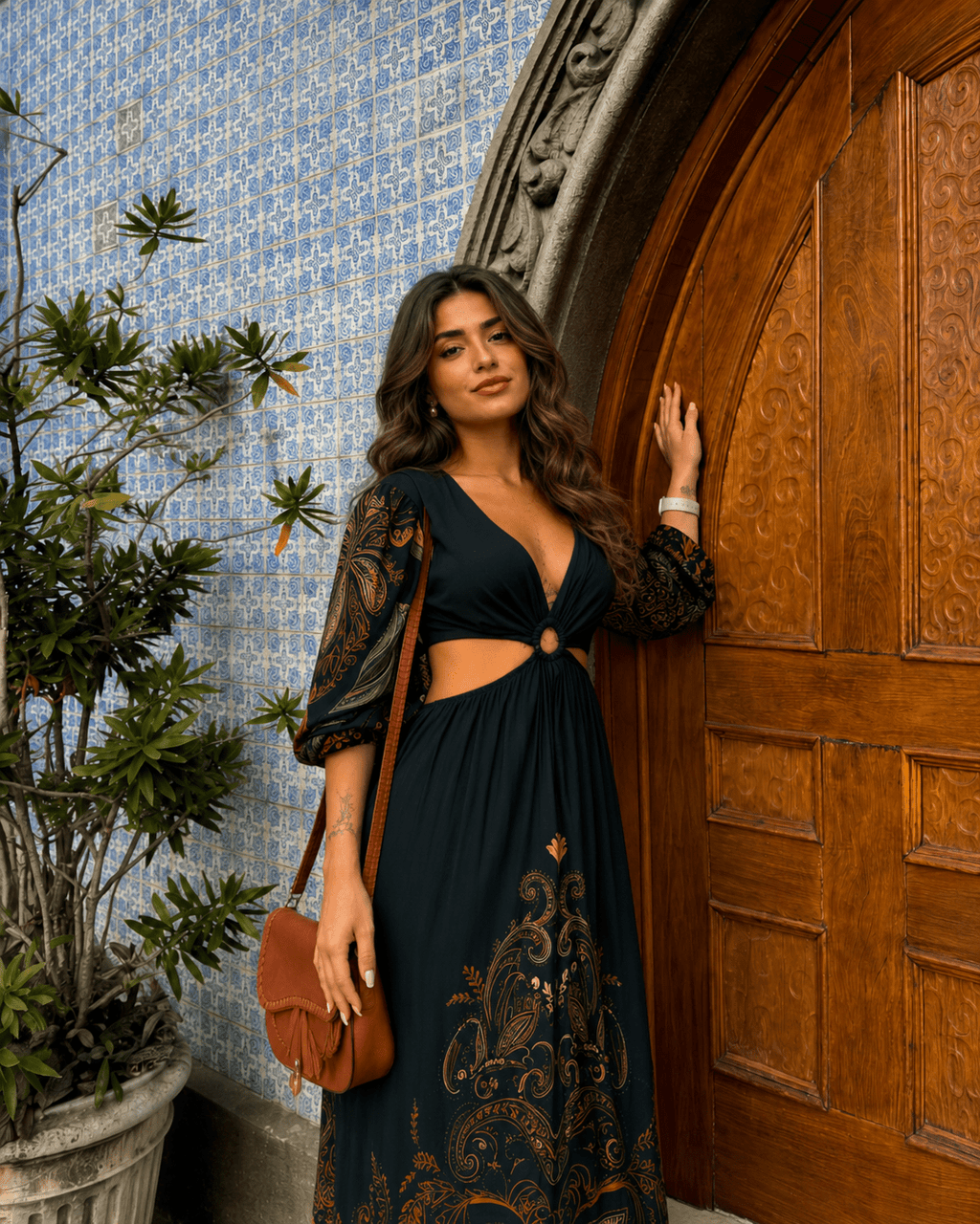 Vestido Bahia - Areia Crôa