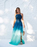 Vestido Degradê Oceano - Areia Crôa