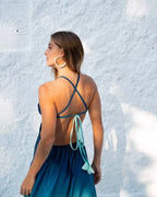 Vestido Degradê Oceano - Areia Crôa