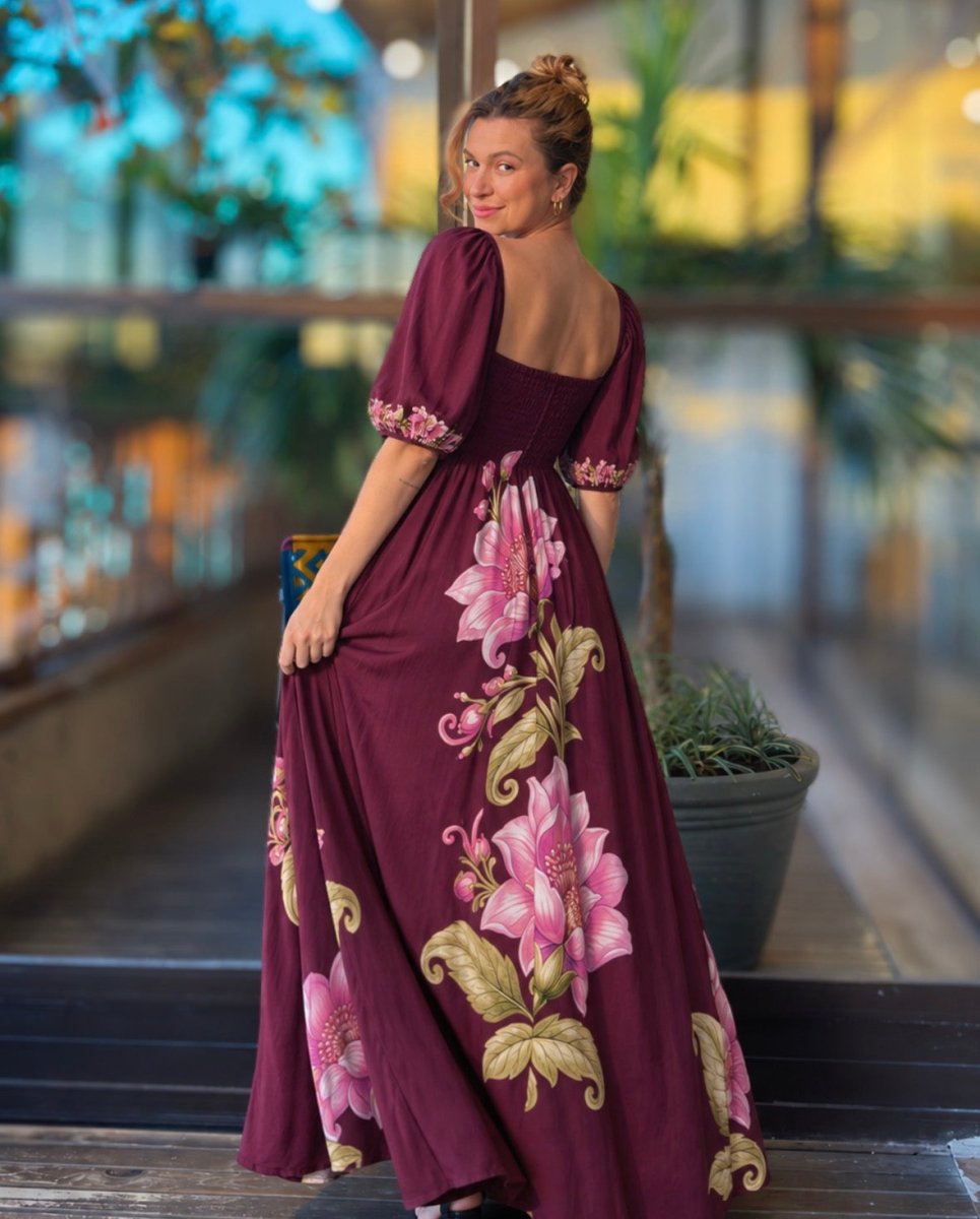 Vestido Florá Ayla - Areia Crôa