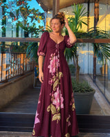 Vestido Florá Ayla - Areia Crôa