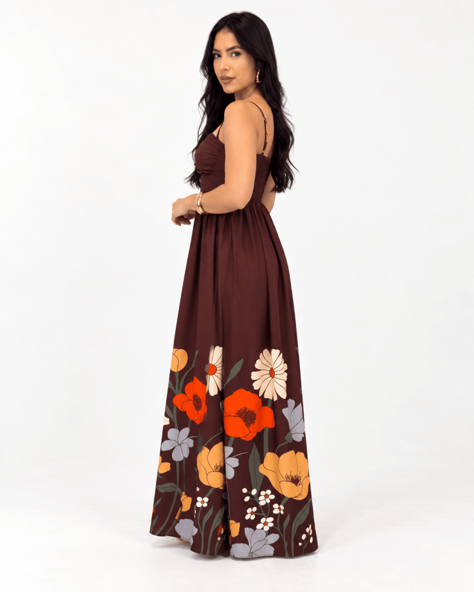 Vestido Florença - Areia Crôa