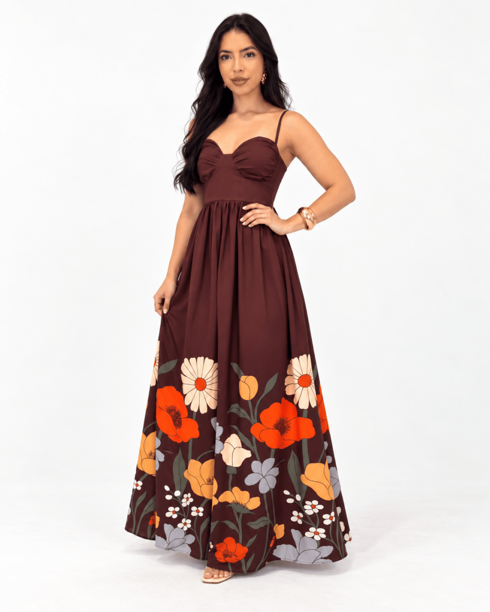 Vestido Florença - Areia Crôa