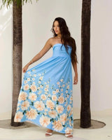 Vestido Florescer - Areia Crôa