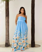 Vestido Florescer - Areia Crôa