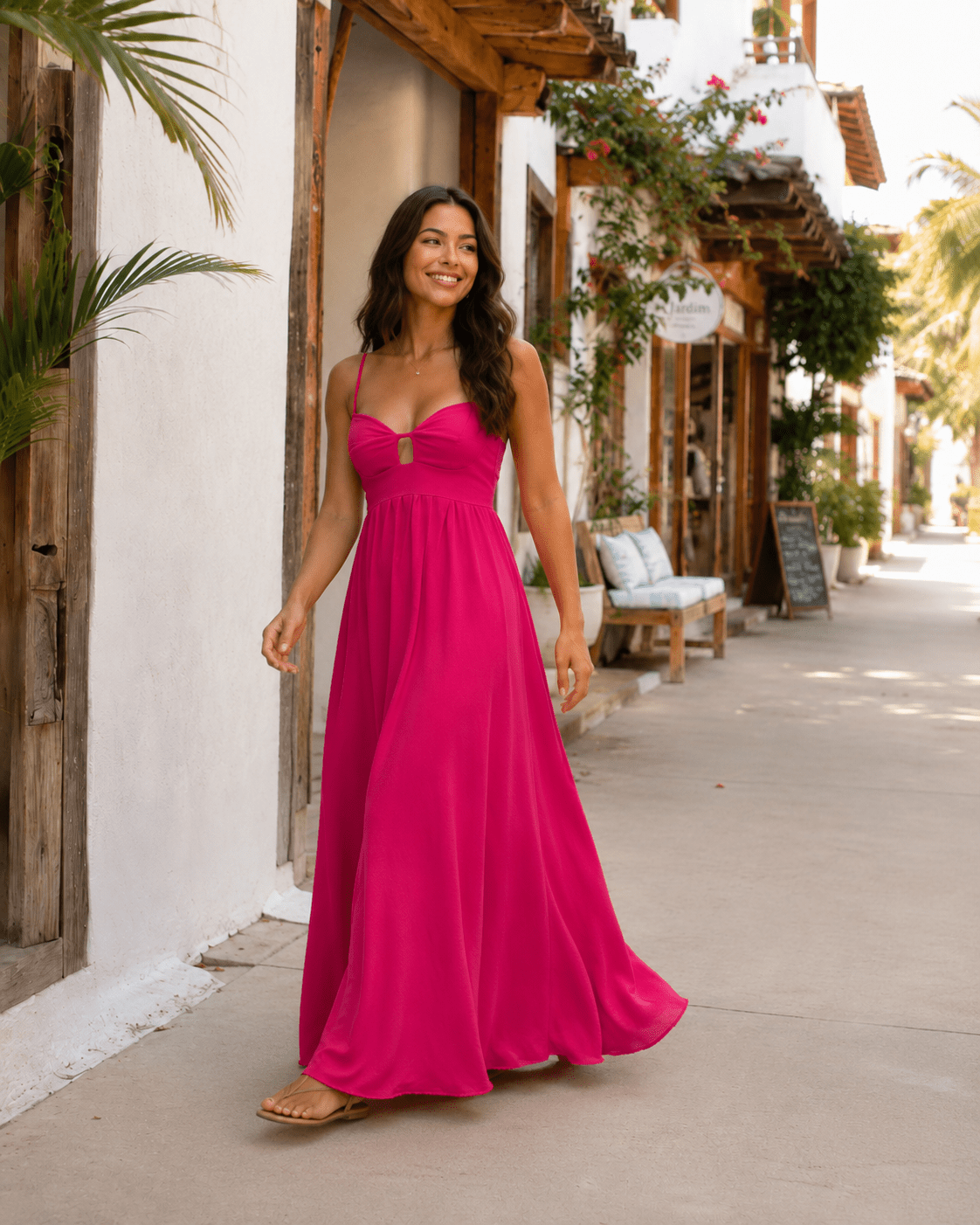 Vestido Olinda - Areia Crôa