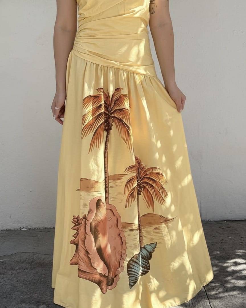Vestido Sol - Areia Crôa